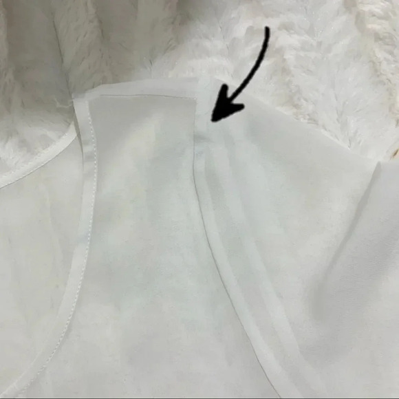 RW&CO white retro style 3/4 sleeves tunic Sz S/P - Picture 11 of 11